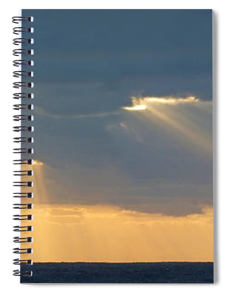 Duane Mccullough Spiral Notebook featuring the photograph Clipper On The Ocean by Duane McCullough