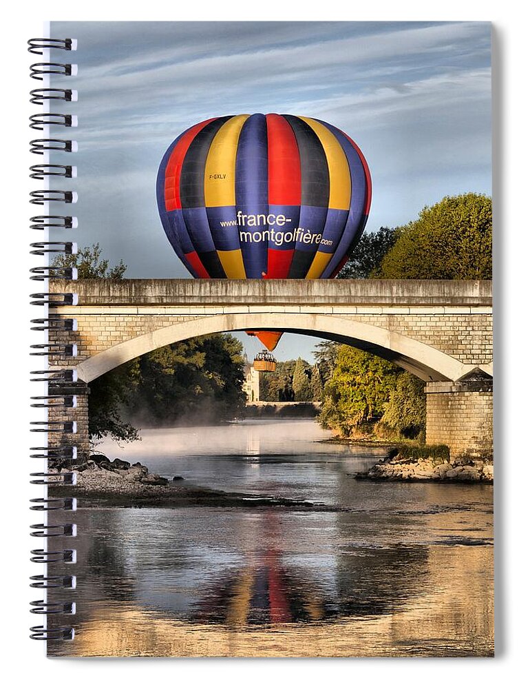 Balloons Spiral Notebook featuring the photograph Close call by Mick Flynn