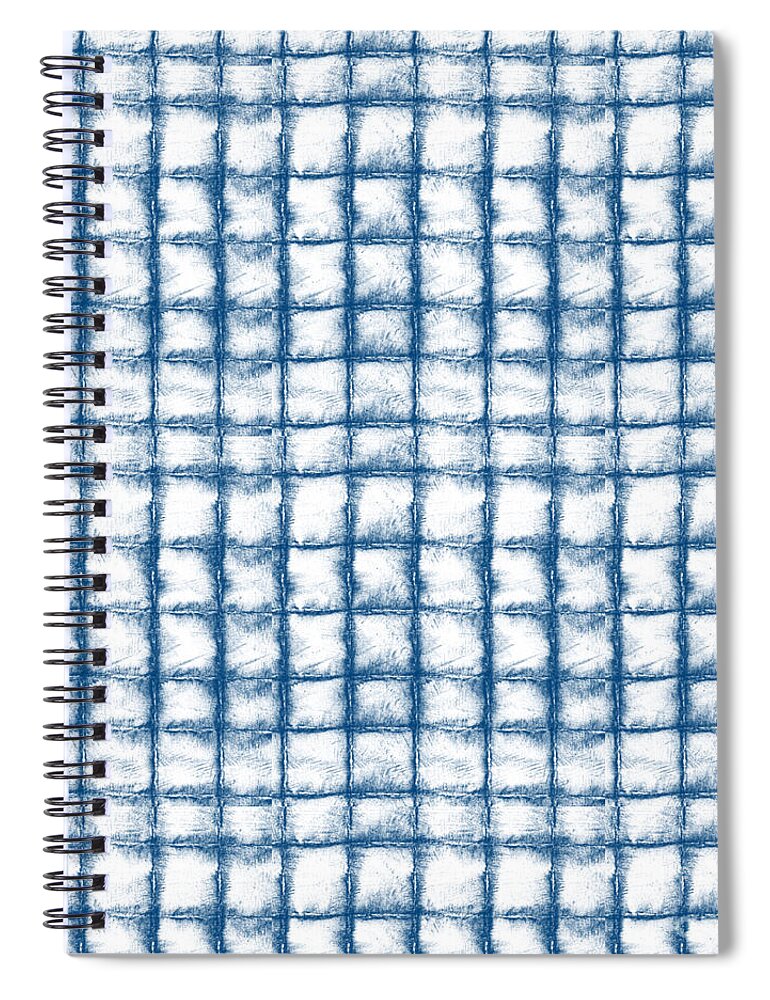 Abstract Spiral Notebook featuring the painting Cloud Boxes by Linda Woods