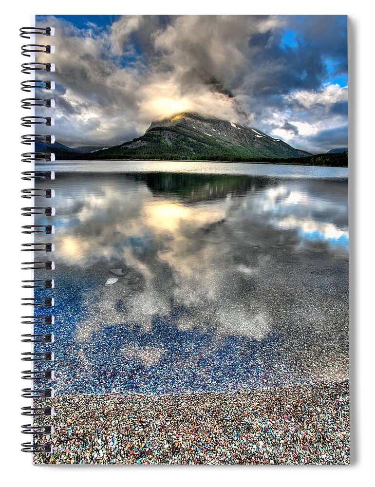 Breaking Clouds Spiral Notebook featuring the photograph Cloud Catcher by David Andersen