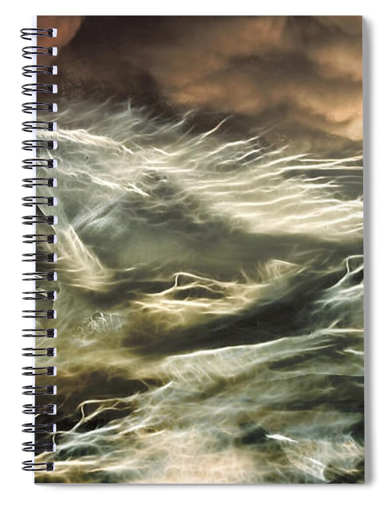 Cloud Dancer Spiral Notebook featuring the photograph Cloud Dancer by Wes and Dotty Weber