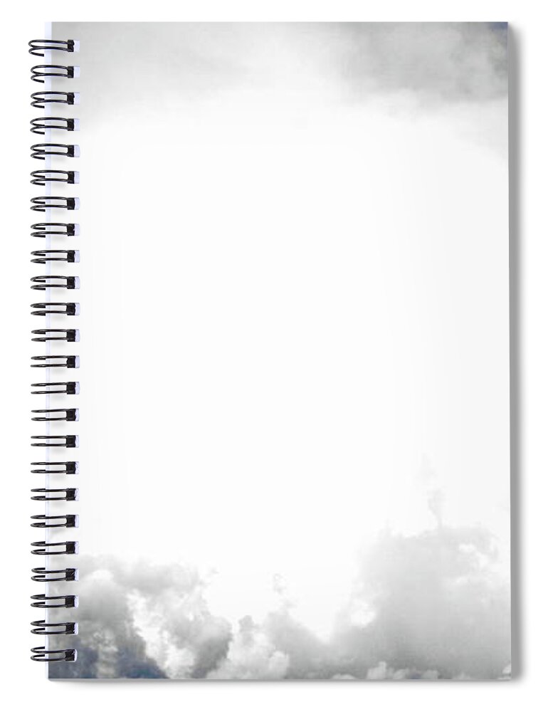 Skyscape Spiral Notebook featuring the photograph Cloudburst Sky Celestial Cloud Art XL resolution by Katy Hawk