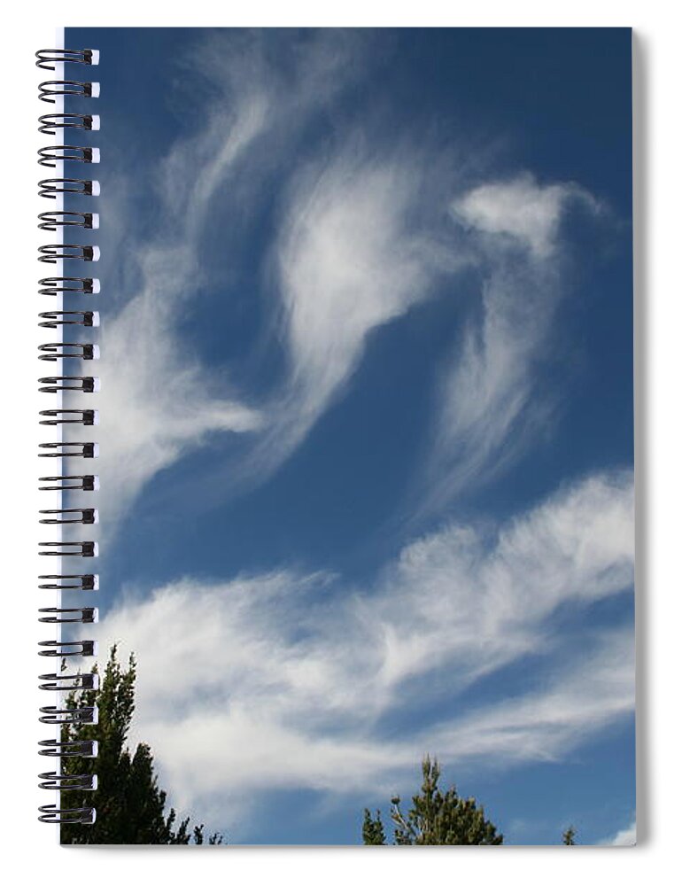 Clouds Spiral Notebook featuring the photograph Clouds by David S Reynolds