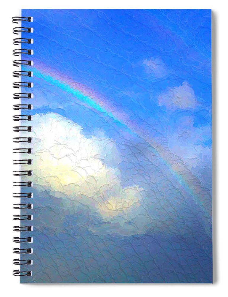 Clouds Spiral Notebook featuring the painting Clouds in Ireland by Bruce Nutting