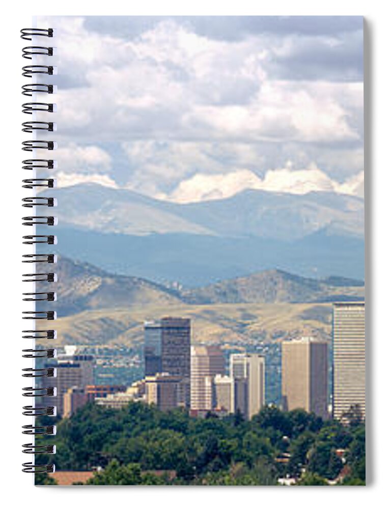 Photography Spiral Notebook featuring the photograph Clouds Over Skyline And Mountains by Panoramic Images