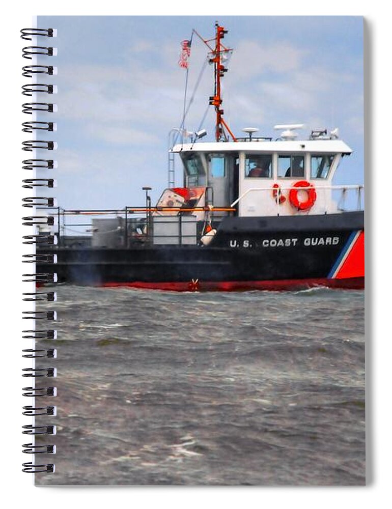 United Spiral Notebook featuring the photograph Coast Guard by Kathleen Struckle