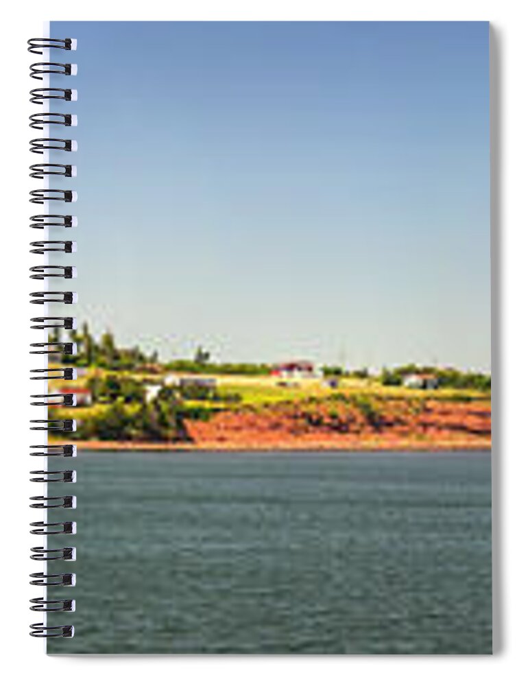 Pei Spiral Notebook featuring the photograph Coastal view of Prince Edward Island Canada by Elena Elisseeva