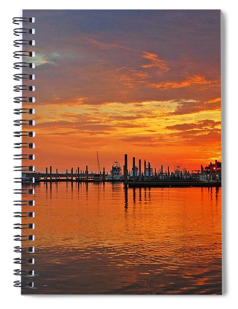 Alabama Spiral Notebook featuring the digital art Colbalt Morning by Michael Thomas
