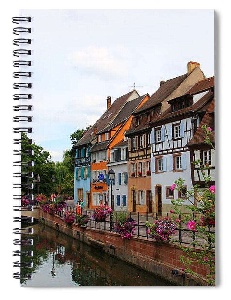 Canal Spiral Notebook featuring the photograph Colmar 6 by Amanda Mohler
