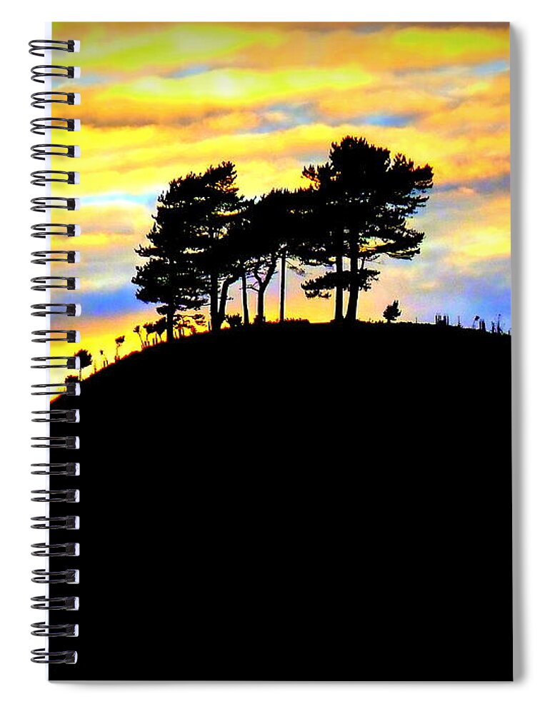 Colmers Hill Spiral Notebook featuring the photograph Colmers Hill Bridport Dorset by Gordon James