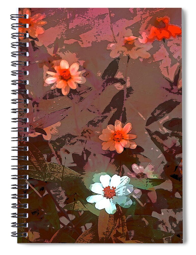 Floral Spiral Notebook featuring the photograph Color 122 by Pamela Cooper