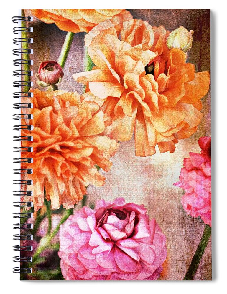 Floral Spiral Notebook featuring the photograph Color 144 by Pamela Cooper