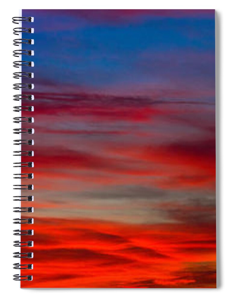 Sunset Spiral Notebook featuring the photograph Color by Anthony Michael Bonafede