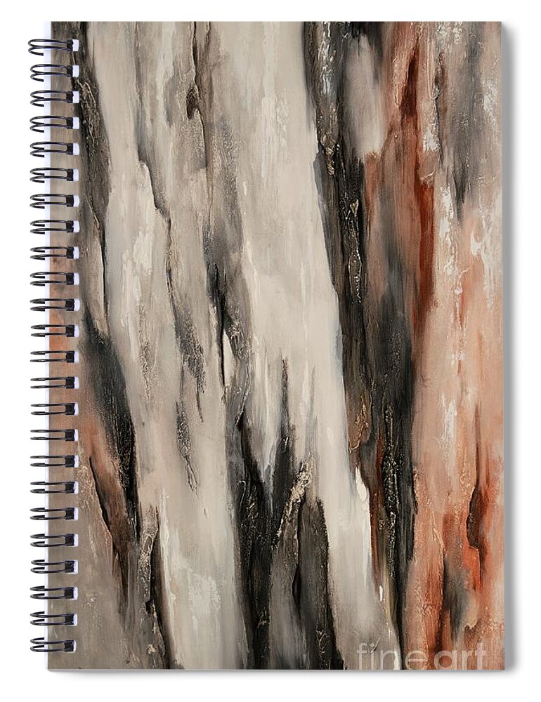 Abstract Spiral Notebook featuring the painting Color Harmony 21 by Emerico Imre Toth