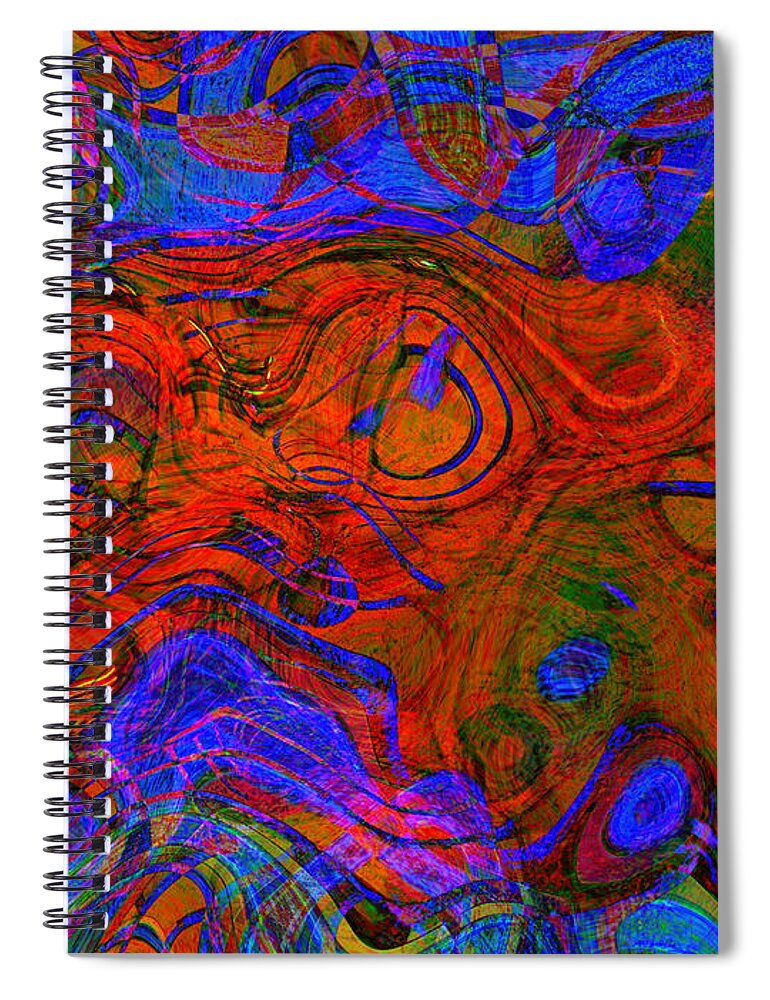 Abstract Spiral Notebook featuring the photograph Color Me Beautiful Please by Julie Lueders 