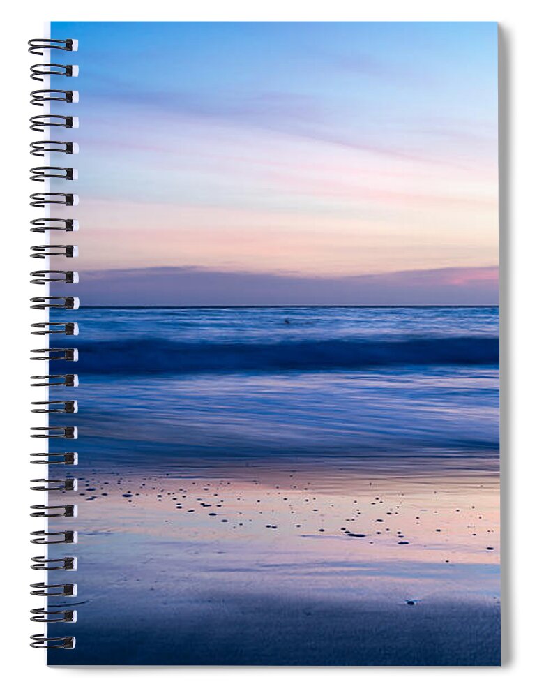 Sea Spiral Notebook featuring the photograph Color of Sea and Sky by Weir Here And There
