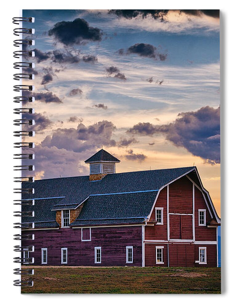 Old Spiral Notebook featuring the photograph Colorado Barn by Darren White
