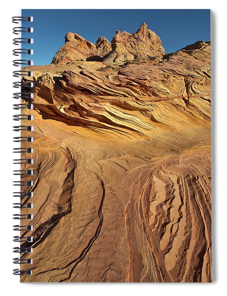 00559239 Spiral Notebook featuring the photograph Colorado Plateau Sandstone Utah by Yva Momatiuk John Eastcott