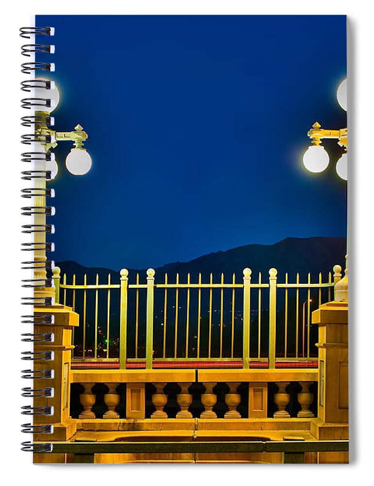 Colorado Street Bridge Spiral Notebook featuring the photograph Colorado Street Bridge 3 by Richard J Cassato