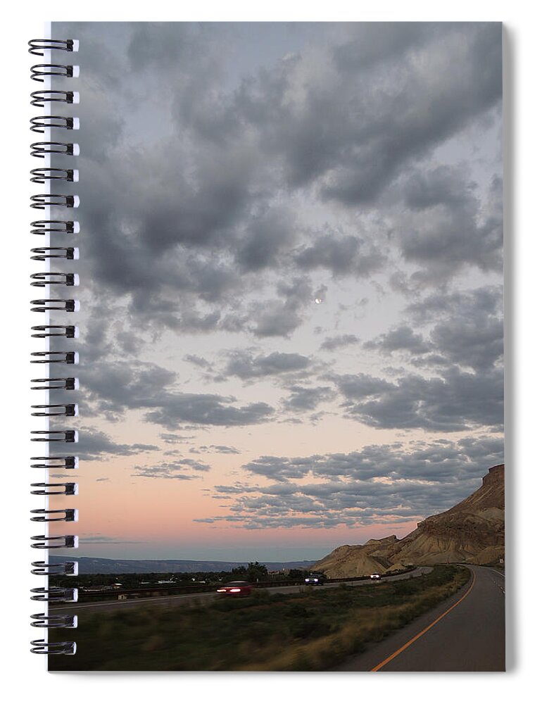 Colorado Spiral Notebook featuring the photograph Colorado Sunrise I-70 0215 by Andrew Chambers