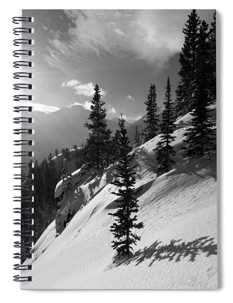 Winter Spiral Notebook featuring the photograph Colorado Winter Shadows by Cascade Colors