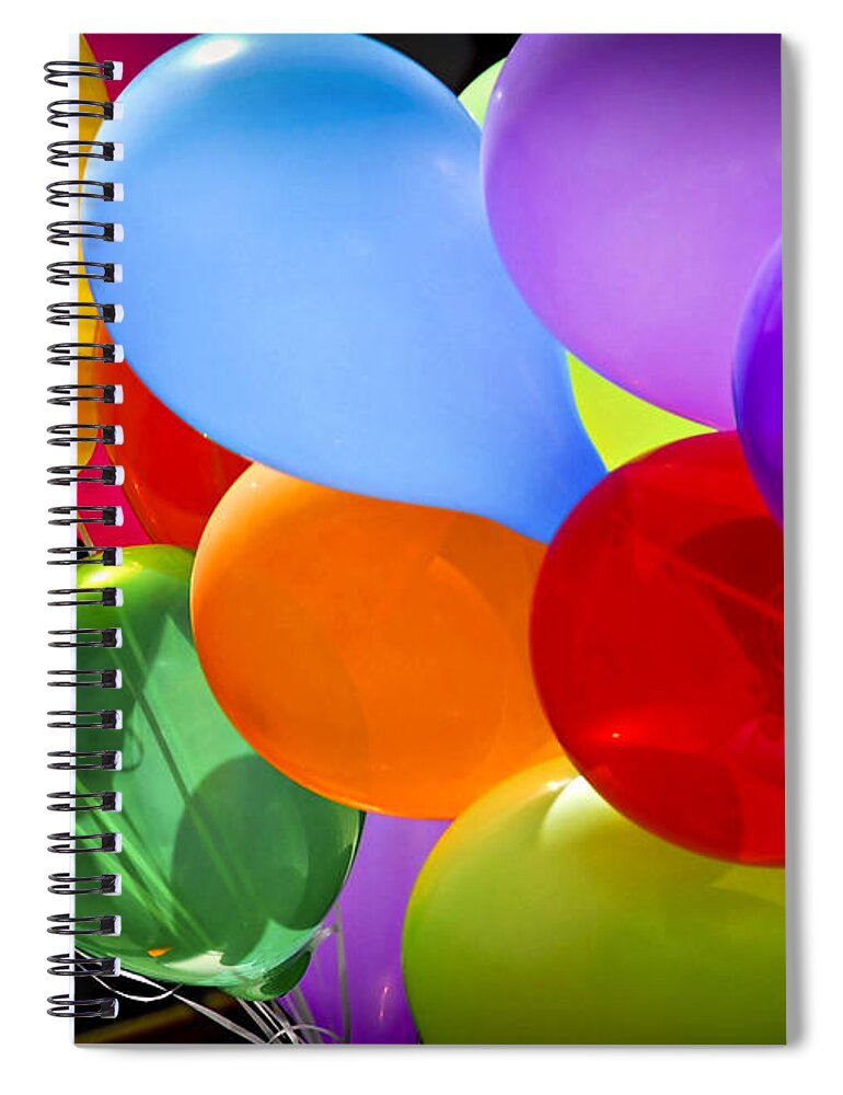 Balloons Spiral Notebook featuring the photograph Colorful balloons 2 by Elena Elisseeva