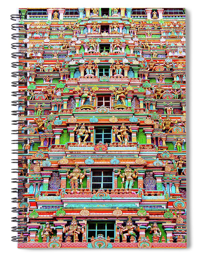 Statue Spiral Notebook featuring the photograph Colors Of The Spirit by Srivatsaa