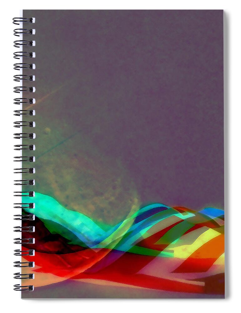 Abstract Spiral Notebook featuring the photograph Comet Trail by Jodie Marie Anne Richardson Traugott     aka jm-ART
