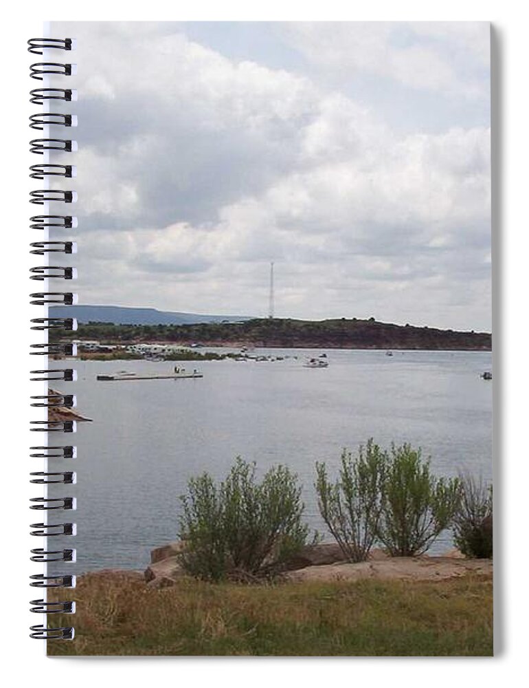 Conchas Dam Spiral Notebook featuring the photograph Conchas Dam by Sheri Keith