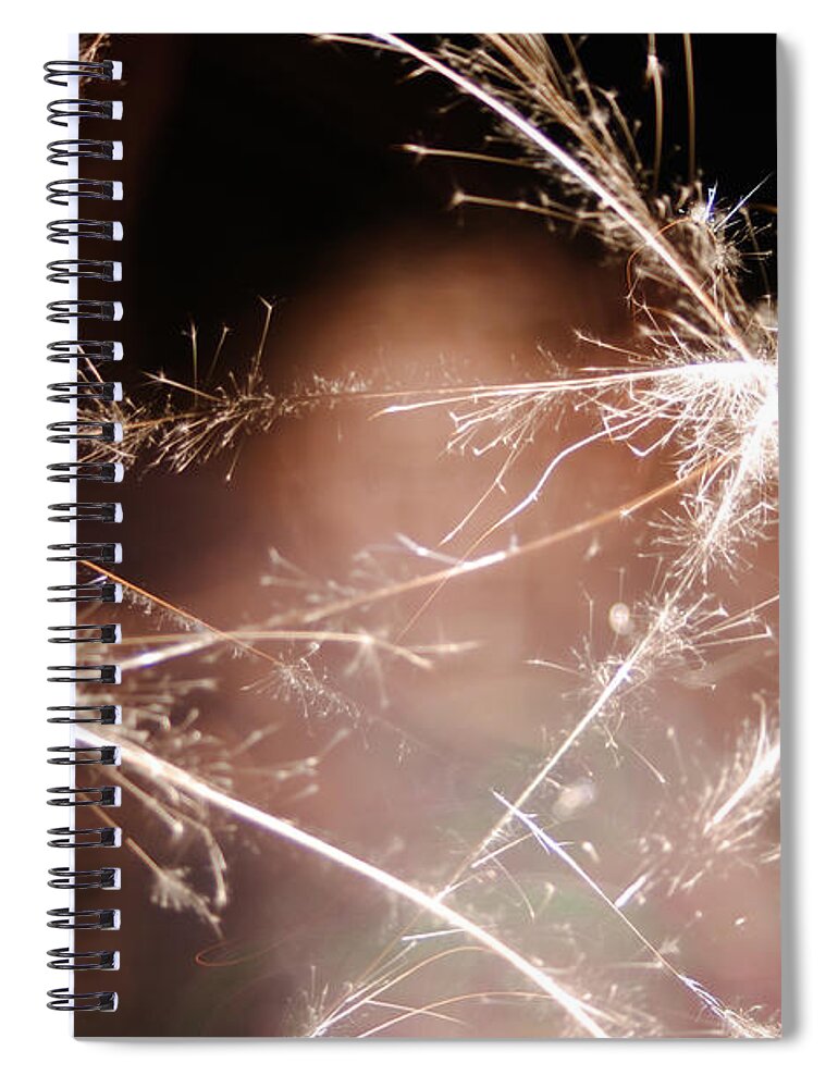 Fireworks Spiral Notebook featuring the photograph Connection by Adria Trail