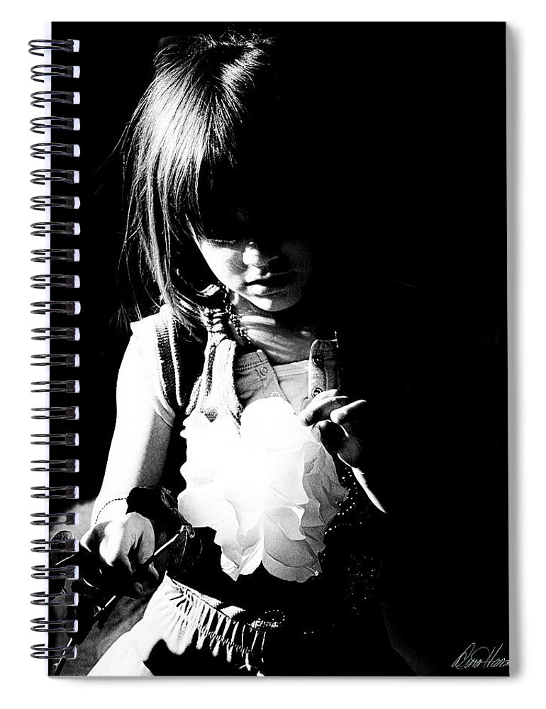 Rose Spiral Notebook featuring the photograph Contemplating Petals by Diana Haronis