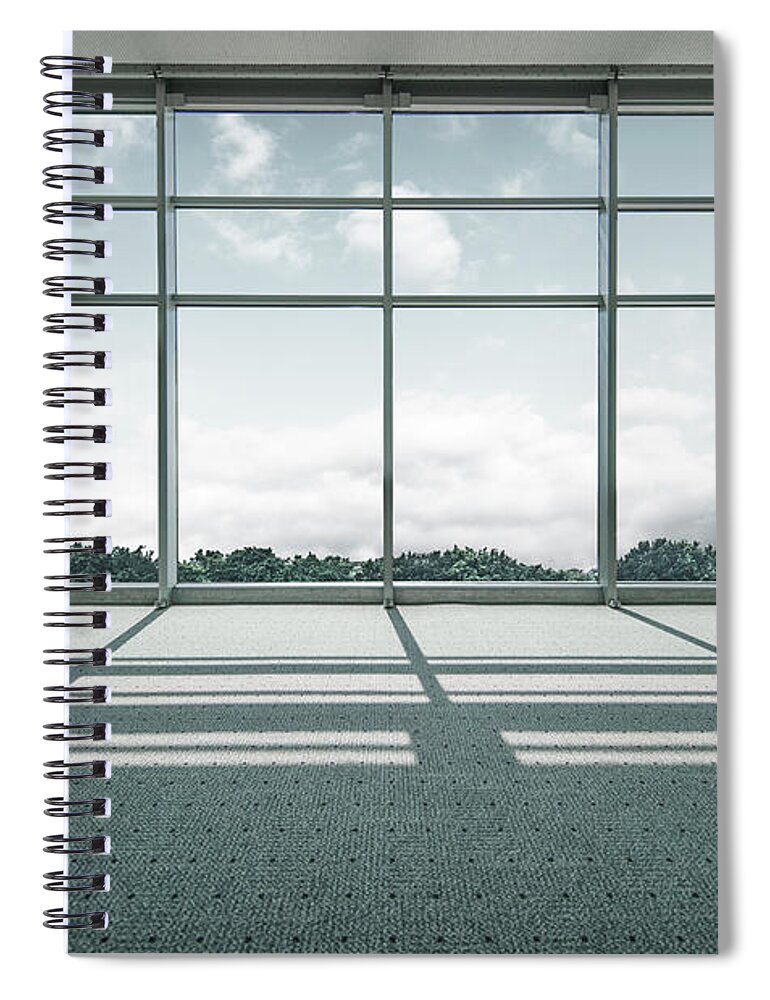 Empty Spiral Notebook featuring the photograph Convention Center, Shanghai, China by Copyright Xinzheng. All Rights Reserved.