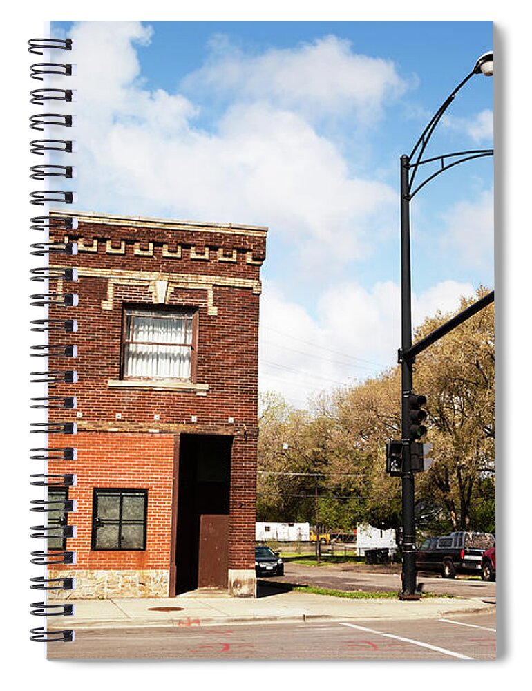 East Spiral Notebook featuring the photograph Converted Victorian Shop Building In by Stevegeer