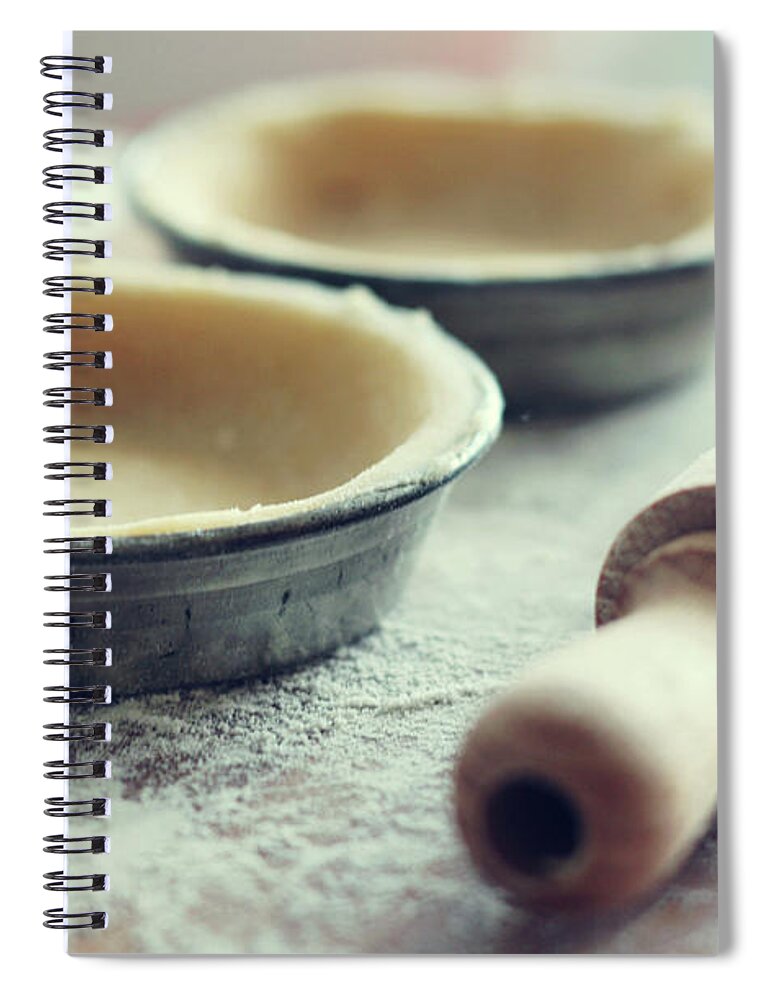 Rolling Pin Spiral Notebook featuring the photograph Cooking by Rosalba Porpora