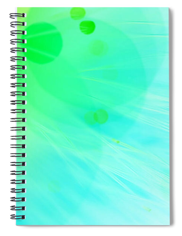 Abstract Spiral Notebook featuring the photograph Cool Change by Dazzle Zazz