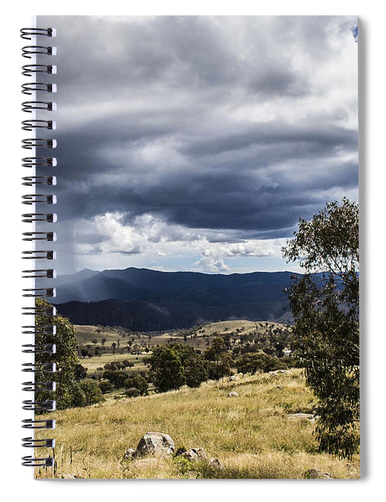 Cooleman Ridge Spiral Notebook featuring the photograph Cooleman Ridge by Angela DeFrias