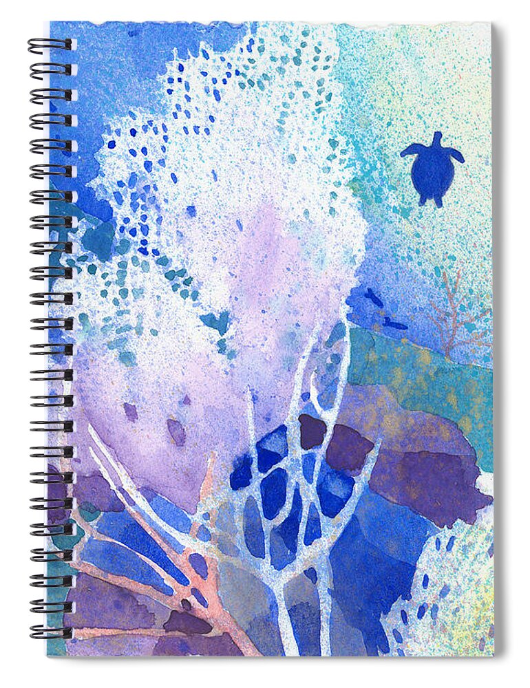 Coral Reefs Spiral Notebook featuring the painting Coral Reef Dreams 5 by Pauline Walsh Jacobson