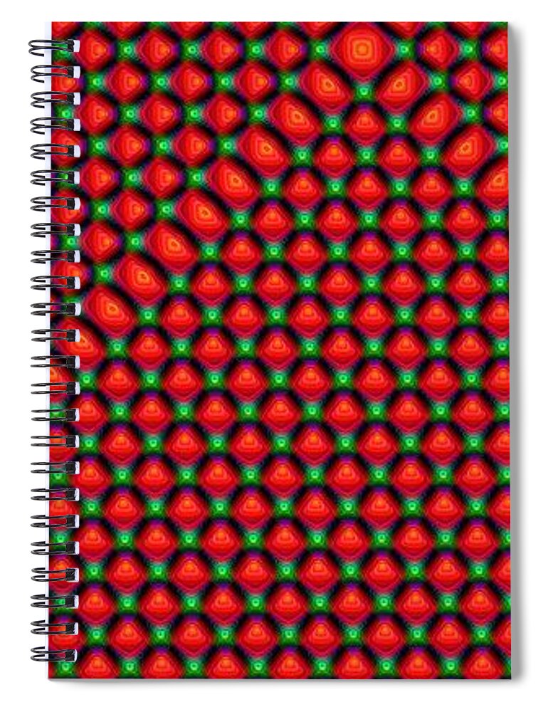 Abstract Spiral Notebook featuring the digital art Corner by Ronald Bissett