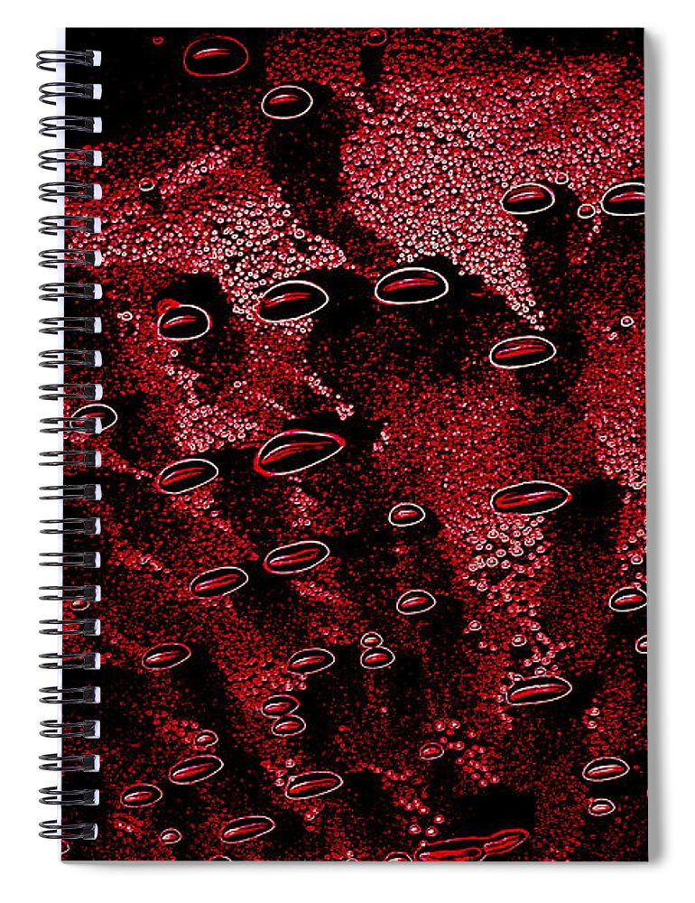 Cosmic Spiral Notebook featuring the photograph Cosmic Series 004 by Larry Ward