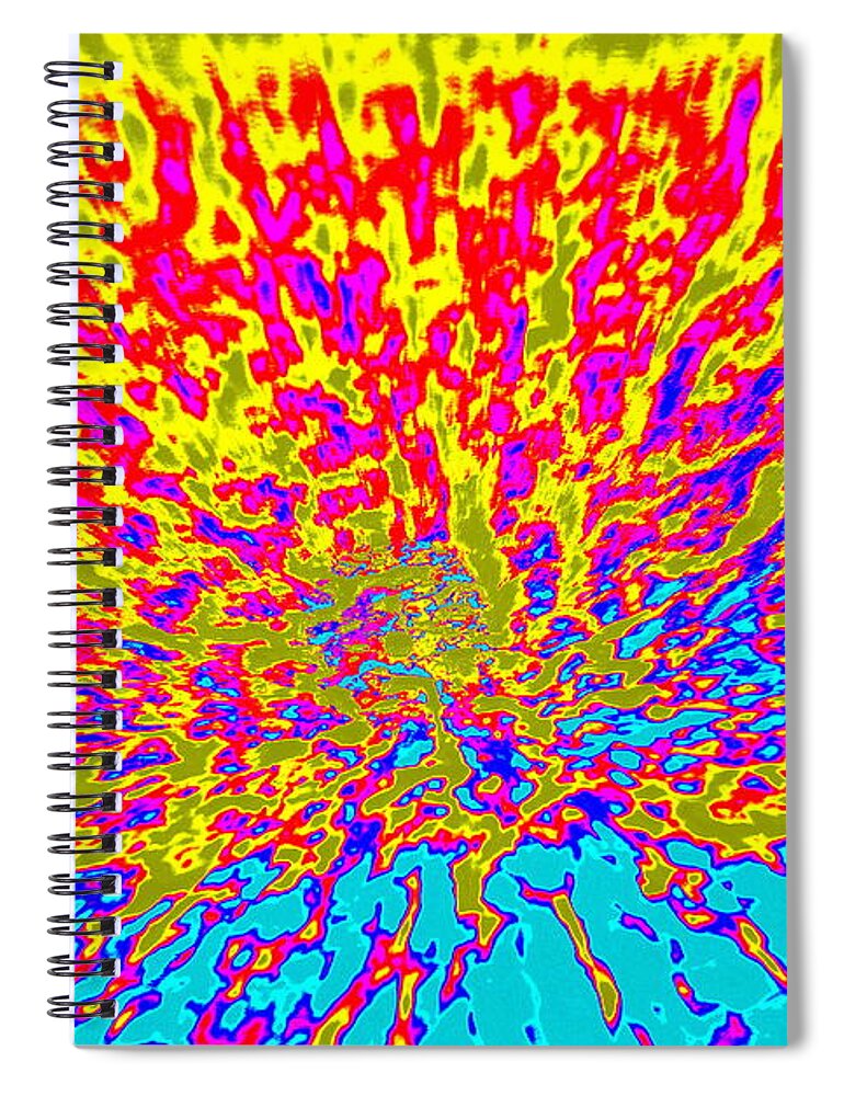 Cosmic Spiral Notebook featuring the photograph Cosmic Series 015 by Larry Ward