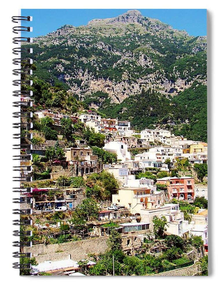 Amalfi Spiral Notebook featuring the photograph Costiera Amalfitana by Zinvolle Art