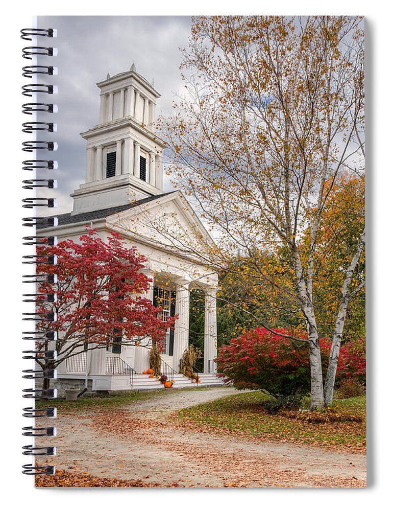 Church Spiral Notebook featuring the photograph Country Chapel by Bill Wakeley