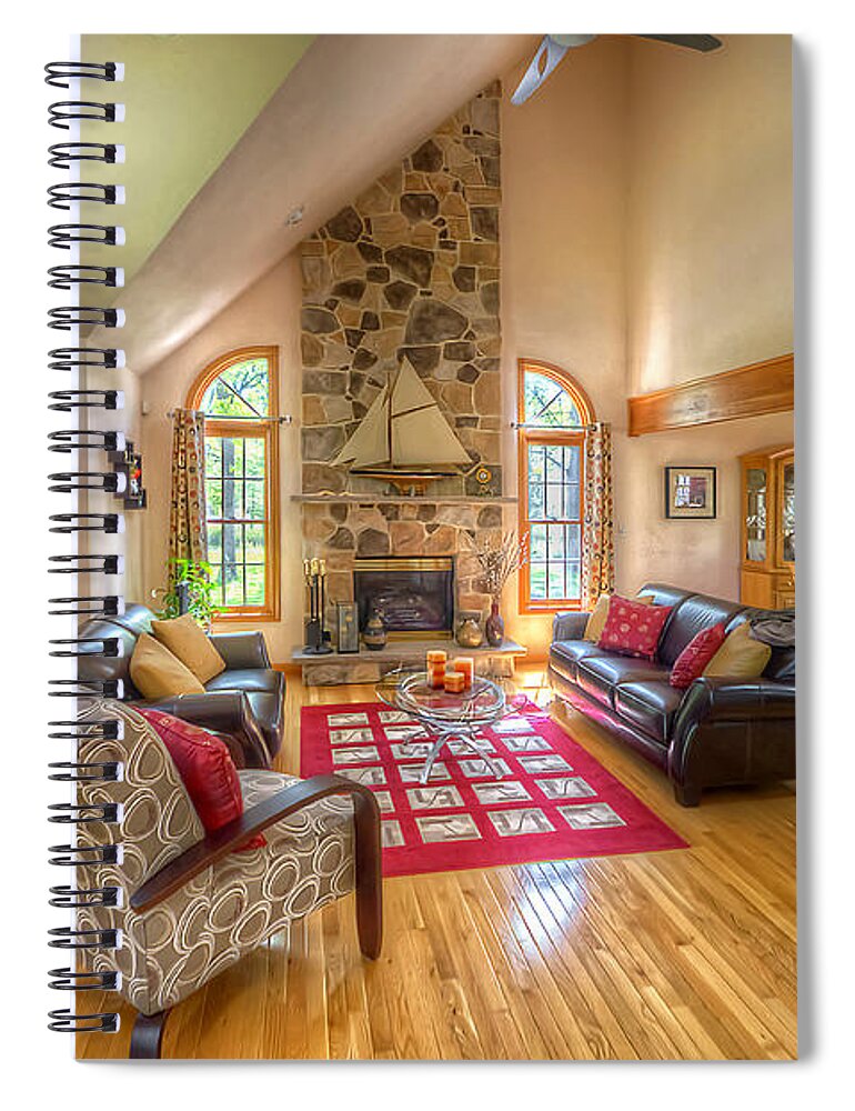 Yhun Suarez Spiral Notebook featuring the photograph Country Home by Yhun Suarez
