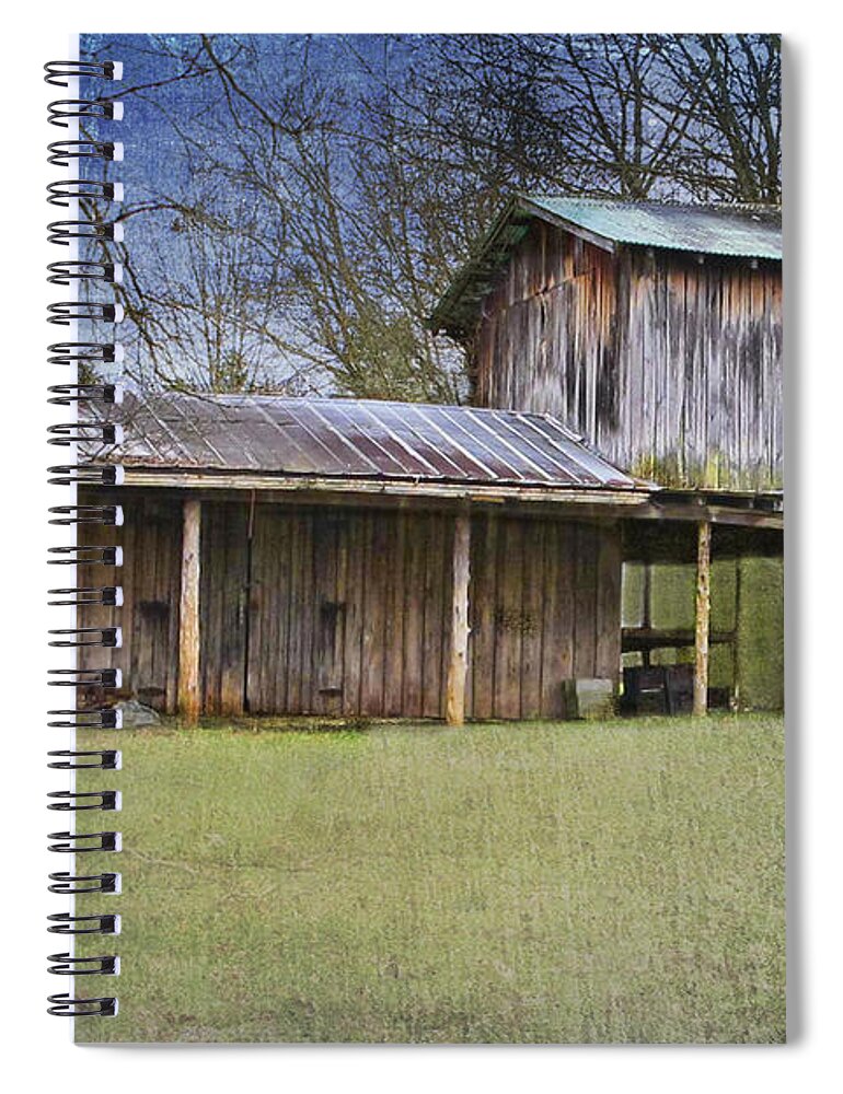 Wooden Barn Spiral Notebook featuring the photograph Country Life by Betty LaRue