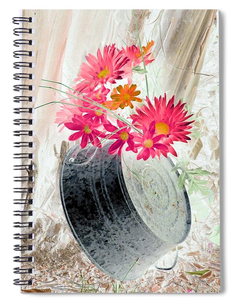 Flower Spiral Notebook featuring the photograph Country Summer - PhotoPower 1499 by Pamela Critchlow