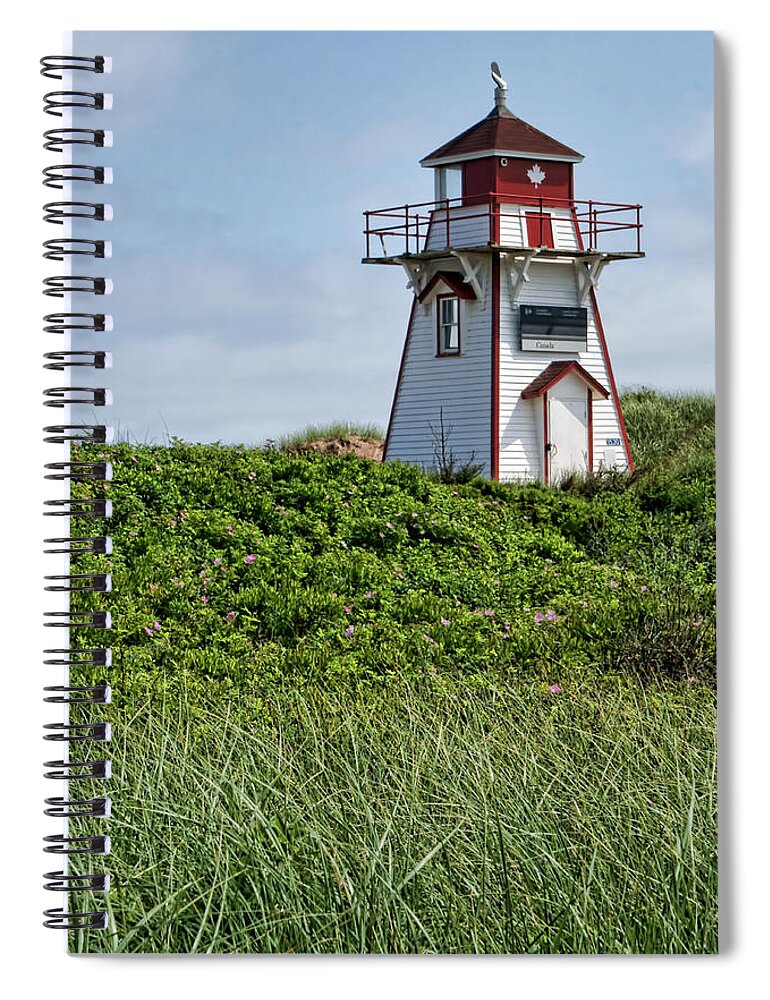 Lighthouses Spiral Notebook featuring the photograph Covehead Harbour #1 by Nikolyn McDonald