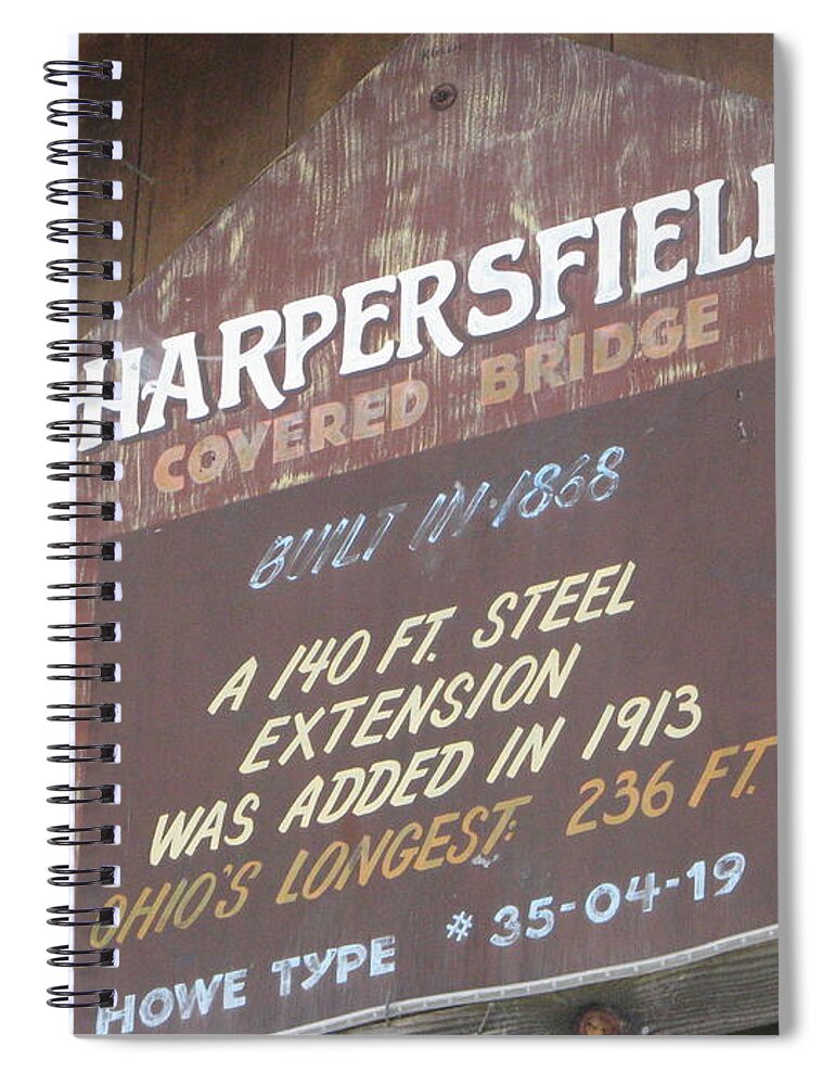 Covered Bridge Spiral Notebook featuring the photograph Covered Bridge by Michael Krek