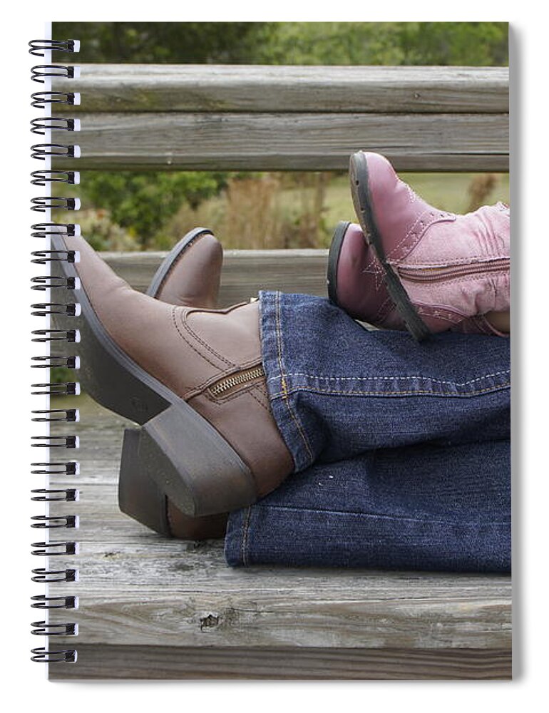 Mother Spiral Notebook featuring the photograph Cowgirls by Laurie Perry