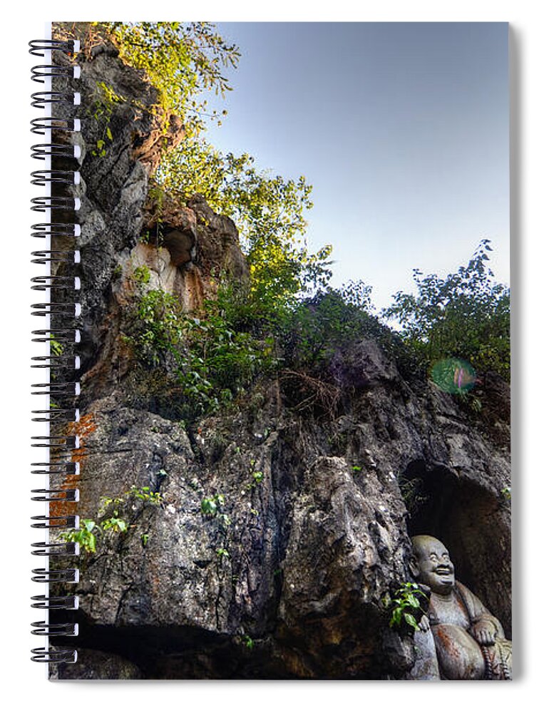 Chinese Culture Spiral Notebook featuring the photograph Cozy Caves by Andy Brandl