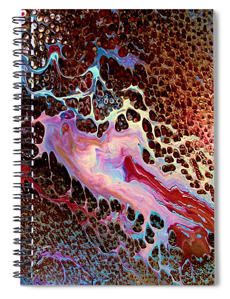 Creative Energy Spiral Notebook featuring the painting Creative Energy by Natalie Holland